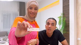 لما تعملي مفاجأة لجوزك انك حامل 