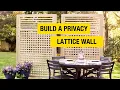 DIY Lattice Privacy Screen YellaWood