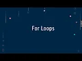 26 For Loops Part 1 in Python