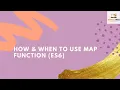 How and When to use map function - ES6 Javascript ES6 Tutorial