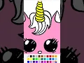 Rainbow Butterfly Unicorn kitty colouring watch till the end