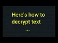 text encryption software how to use