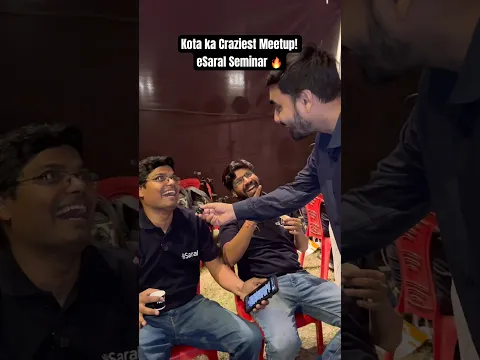 Kota ka Craziest Meet-up ✌️eSaral Seminar 🔥 for JEE & NEET Aspirants | #kota #jee #neet #meetup