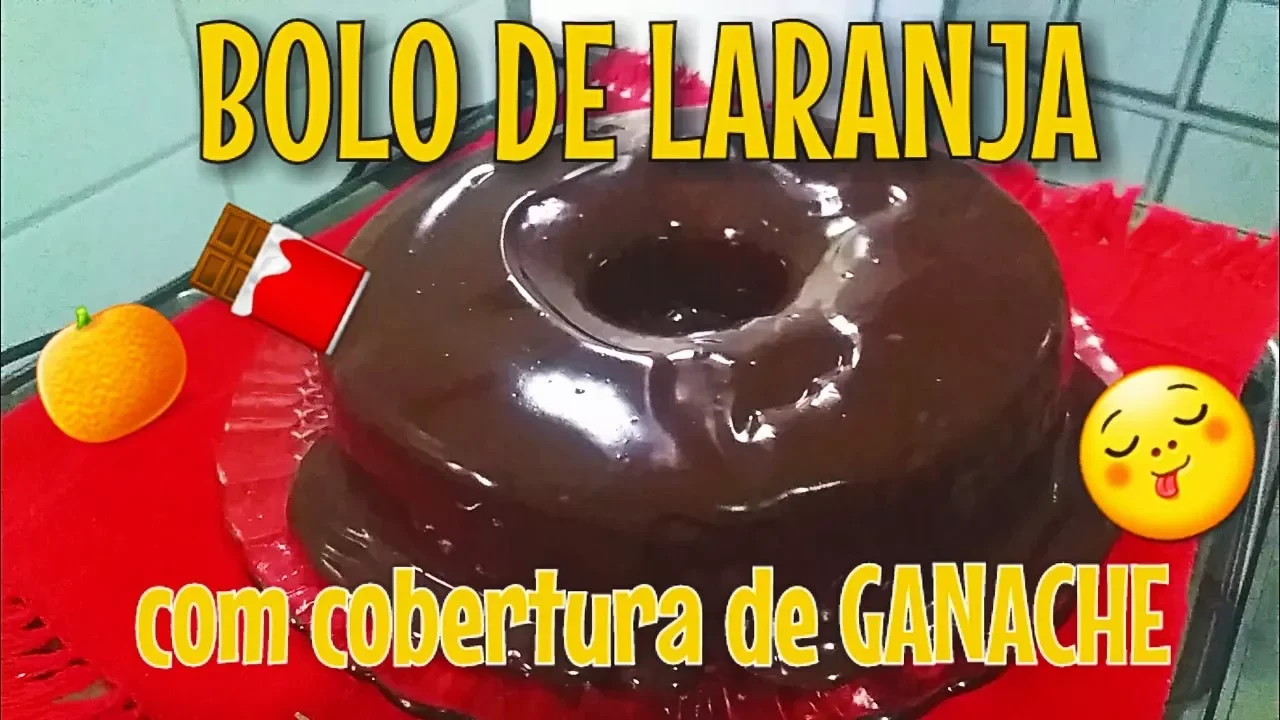 Bolo de Laranja com Brigadeiro de Laranja