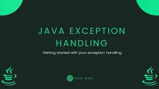 Java Fundamentals - Exception Handling