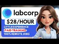 Labcorp Hiring Remote Little Experience Entry Level Remote Work From Home Jobs 2026