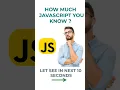 Basic Javascript React js interview Questions