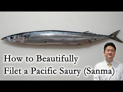 [ENG SUB]How to Beautifully Filet a Pacific Saury (Sanma)│Learn From Michelin Starred Japanese Chef