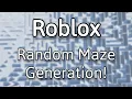 Roblox Random Maze Generation Testing