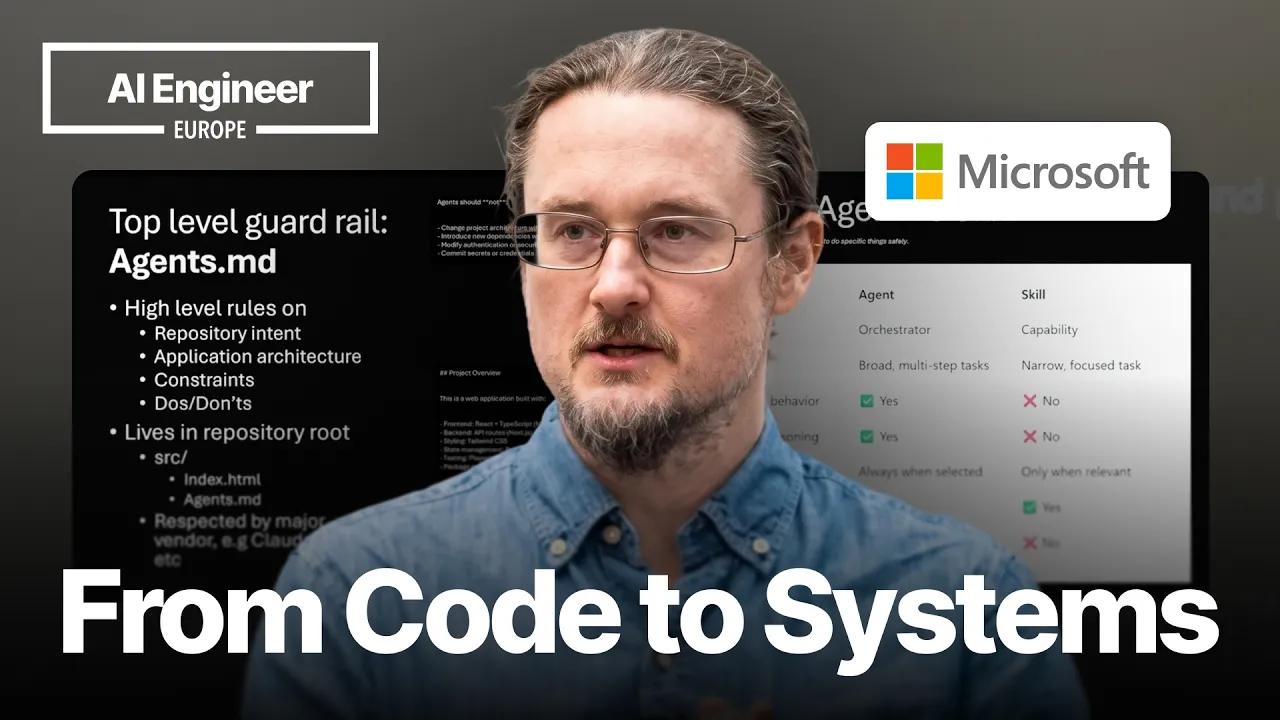 From Writing Code to Designing Systems: How the Developer Role is Changing — Chris Noring, Microsoft: video thumbnail