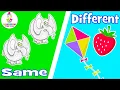 Download Lagu SAME and DIFFERENT for Kids! (Compare and Contrast OPPOSITE Words) | Toddler Learning Videos