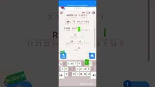 Cryptogram letters and Numbers Level 35