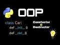 Constructor Destructor in Python OOP - Explained for Beginners