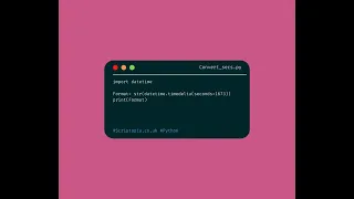 Python datetime - Convert seconds to hh mm ss