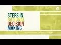 Steps in Rational Decision Making