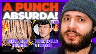 (FICOU PESSOAL🔥) TUBARÃO, TAVIN e APOLLO x DRACO, MDG e BOMFIM | BATALHA DO S | REACT BAUEB