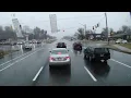 Driving In The Start Of A Snowstorm In Ellicott City Maryland