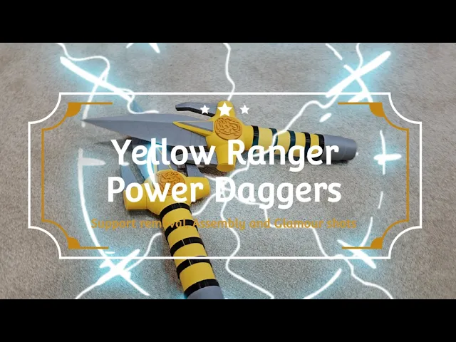 Yellow Ranger Power Dagger - Mighty Morphin Power Rangers video thumbnail