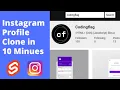 Create Instagram Profile Clone using Instagram API in 10 Minutes Svelte HTML CSS JavaScript