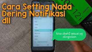 cara mengganti setting nada dering notifikasi dll di hp infinix hot 12i xos 7 6