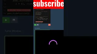 drawing a rainbow by using python code