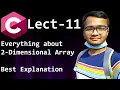 Two Dimensional Arrays in C Arrays Programming in C Lect-11