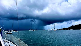 🏝️ #sailing and Running from TS STORM Brett. 🌀