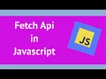 Retrieve the json with the fetch api