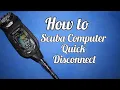 How to repair a leaking scuba computer quick disconnect