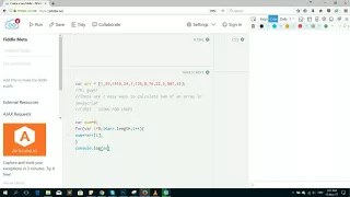 Sum and average value of an array in Javascript