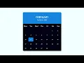 How To Create A CALENDAR MONTH Using HTML CSS JavaScript Adel Gabr