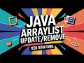 Java ArrayList Tutorial Update and Remove Elements Explained Tech Tutor Tamil
