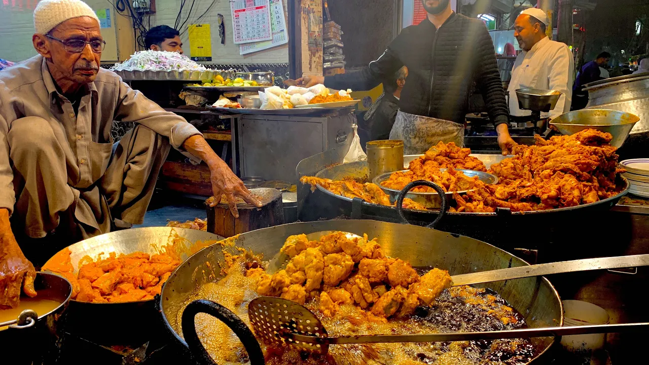 Indian FRIED CHICKEN FEAST in DELHI | Old Delhi street food tour | Incredible India street food