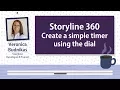 Storyline 360 - How to create a simple timer using a dial