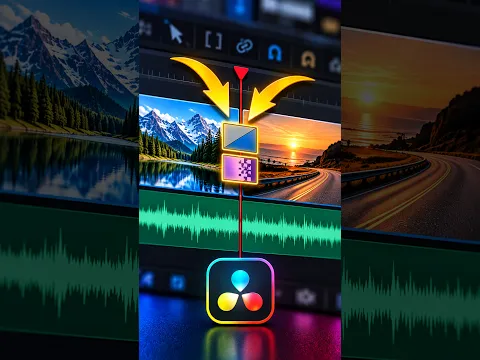 Add TWO Transitions at Once! - DaVinci Resolve