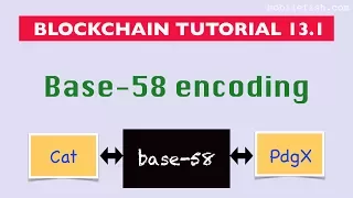 Blockchain tutorial 13 1 Base-58 encoding