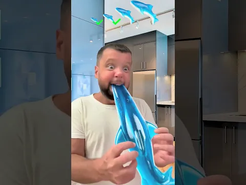 Small to BIG Gummy Shark Challenge 🦈 #memes