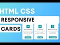 Build Responsive Cards with HTML CSS - Step by Step