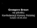 Download Lagu 👉 Grzegorz Braun na Pikniku Konfederacji Korony Polskiej w Sulejowie 30.08.2025 r.