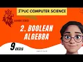 CH 2 BOOLEAN ALGEBRA 2ND PUC PURELY ENGLISH Hary s Glee