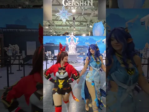 Cosplaying older and newer Genshin characters at @gamescom.global ✨ Lauma: @halcybella