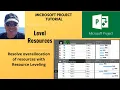 Resource leveling in Microsoft Project Level overallocated resources