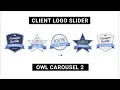 Client Logo slider with Owl Carousel 2 Brand Logo Slider