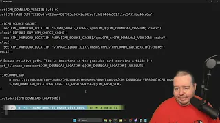 compiling code with CMake with animations