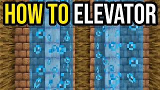 How To Make An EASY Water ELEVATOR In Minecraft