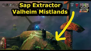how to make sap extractor in Valheim Mistlands