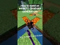How to make an INFINITE OBSIDIAN Generator in Minecraft