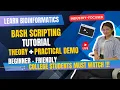 Bash Scripting Tutorial with Practical Example Bioinformatics Beginners