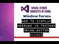 Vb net how to display message using textbox and button control