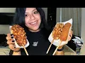 Trying Korean Cheesy Corn Dogs Something Show Ep 7